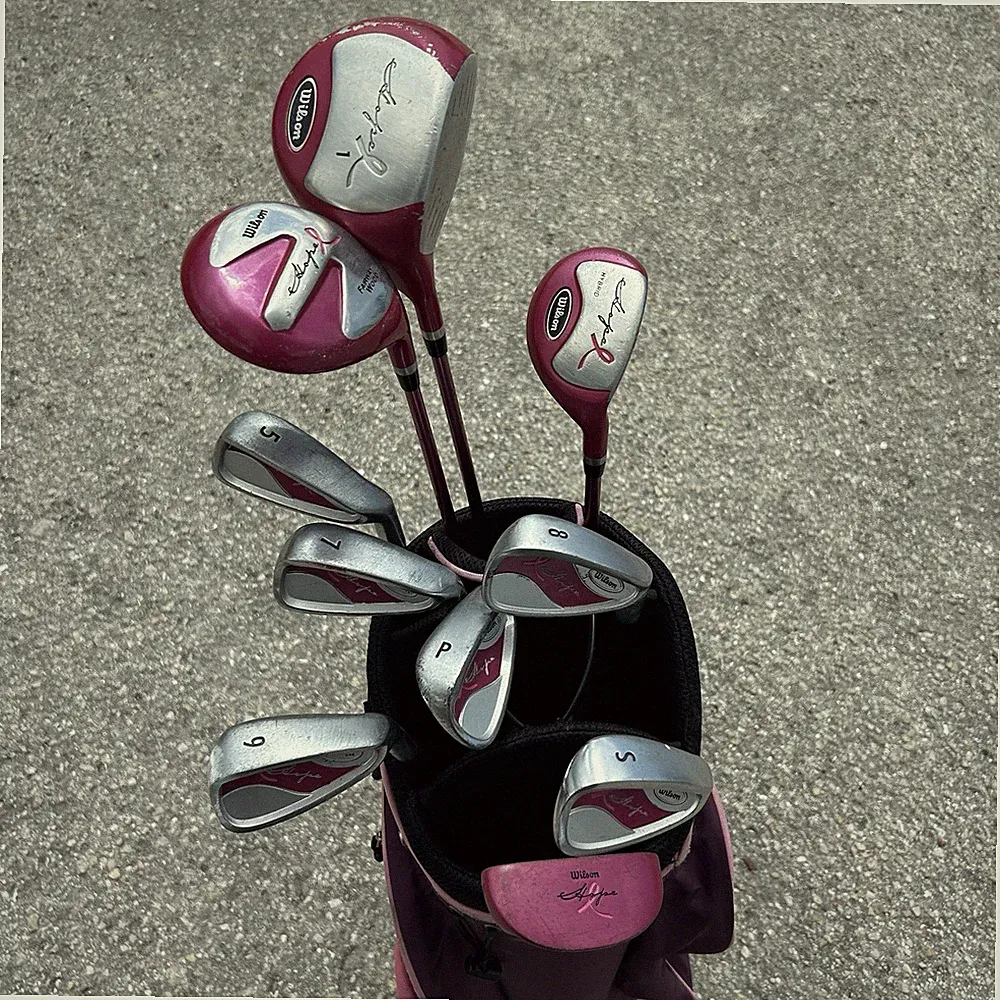 Wilson Hope Breast Cancer Golf Set 10-Clubs Complete Bag Ladies RH VERY CLEAN