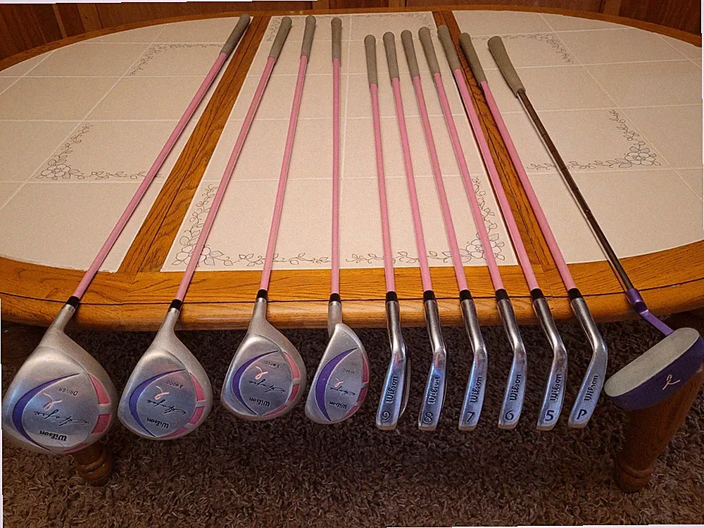 Wilson Hope Pink Women's Golf Club Set Complete 11 Pc Right Hand Ladies Flex