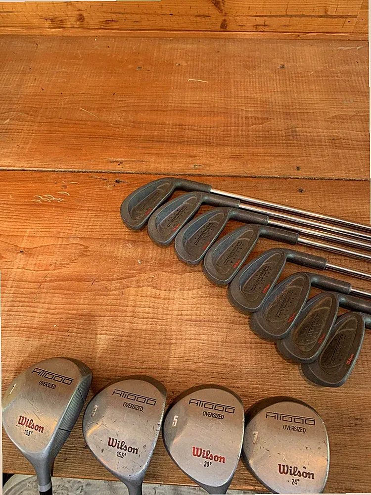 Wilson HT1000 Flow Weight RH Golf Club Set 1,3,5,7 Woods 3-9 Irons, PW