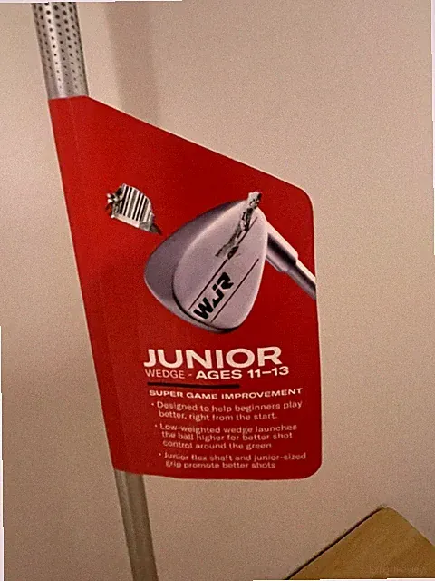 Wilson Juniors WJR Wedge Golf Club 33” Graphite Shift For appr”-63” Tall LH