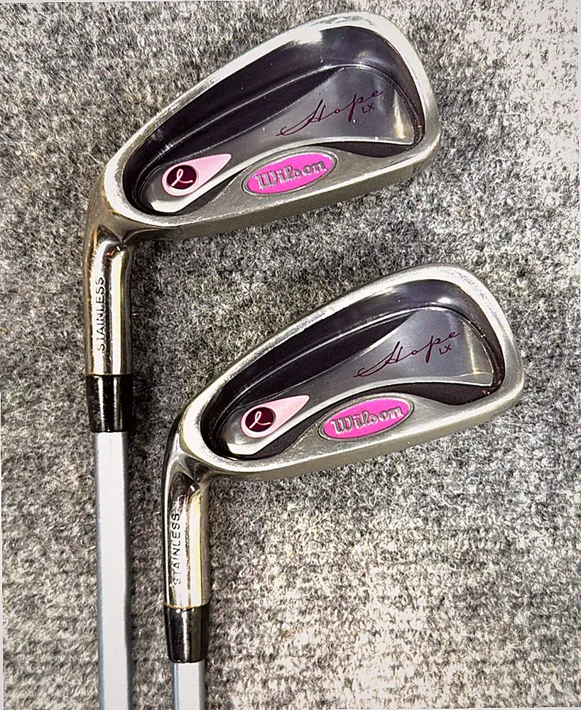Wilson Ladies HOPE Breast Cancer Awareness 7 Iron & PW Golf Clubs Women Flex LH