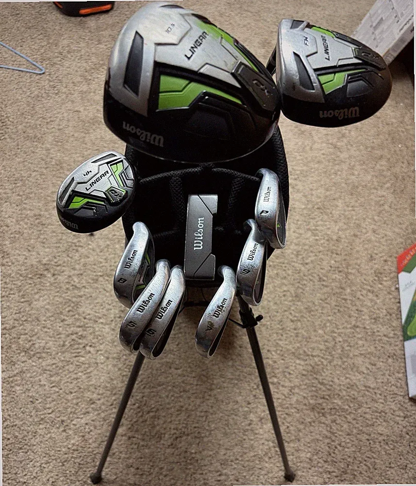 Wilson Linear XD Complete Club Set 10 Clubs Right-Handed Regular Flex w/ Bag