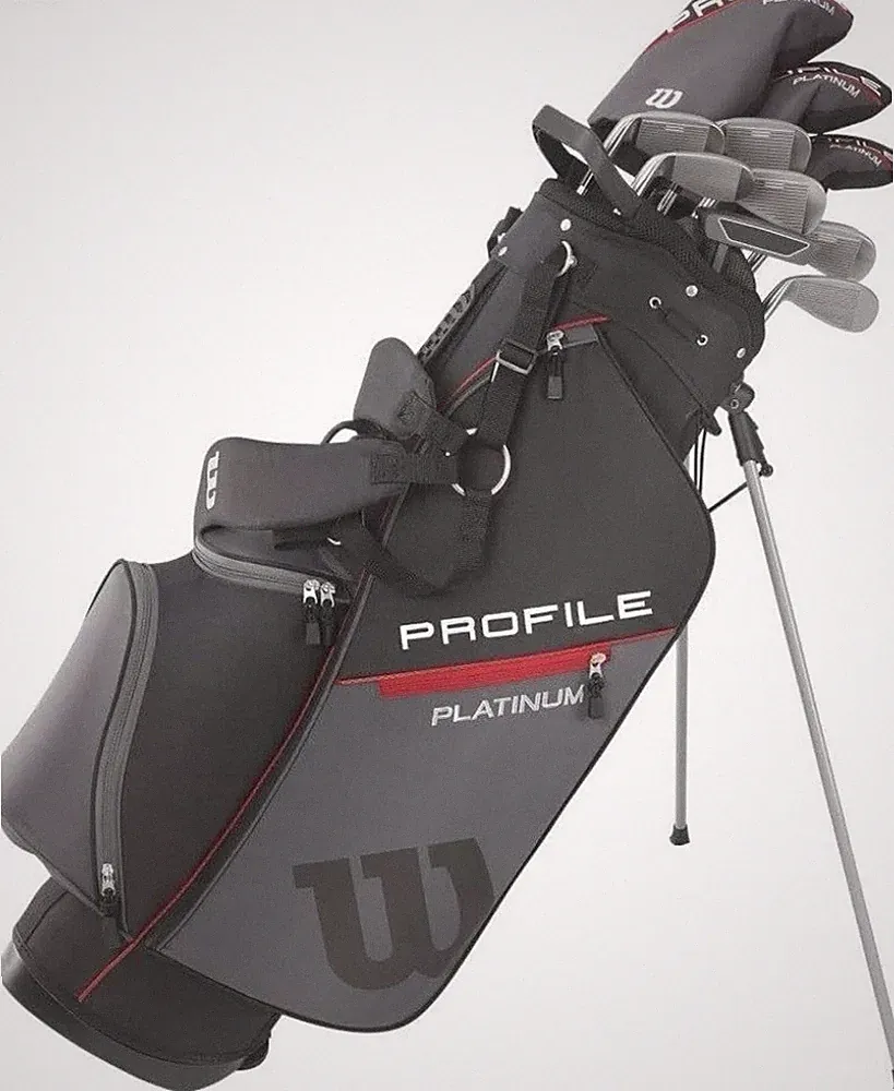 Wilson Men's Profile Platinum Complete Golf Club Package Set - Right, Tall.