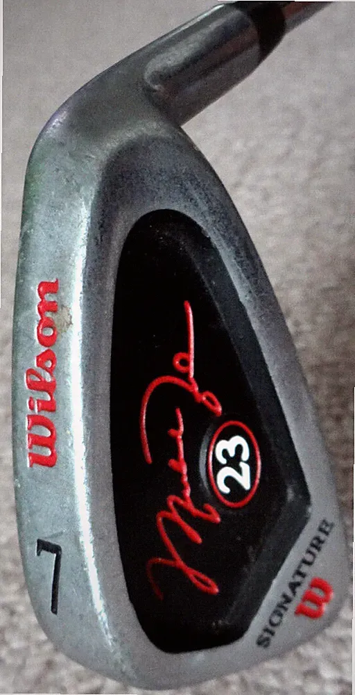 WILSON MICHAEL JORDAN 23 SIGNATURE 7 IRON GOLF CLUB TRUE TEMPER STEEL JUNIOR HTF