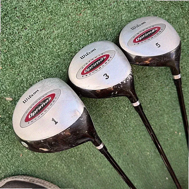 Wilson Optimax Titanium Matrix Woods Driver 3W 5W Men's Flex Graphite Shafts