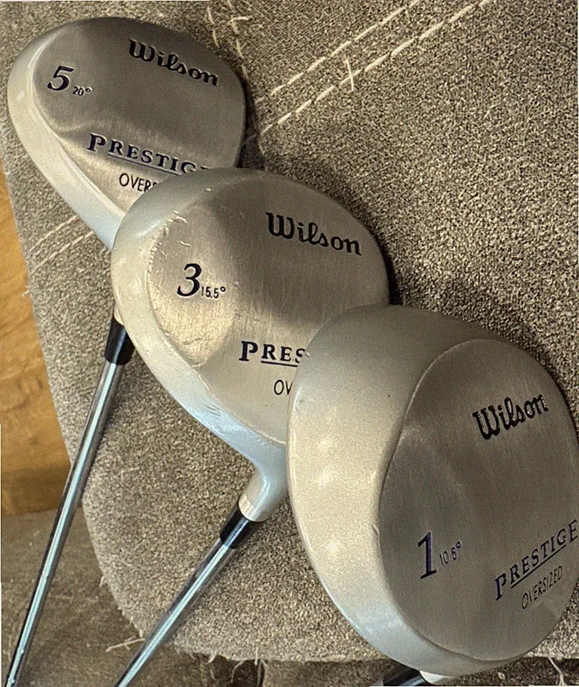 Wilson Prestige Oversized 1,3,5 Wood Golf Club Set RH Steel Shafts Beginner