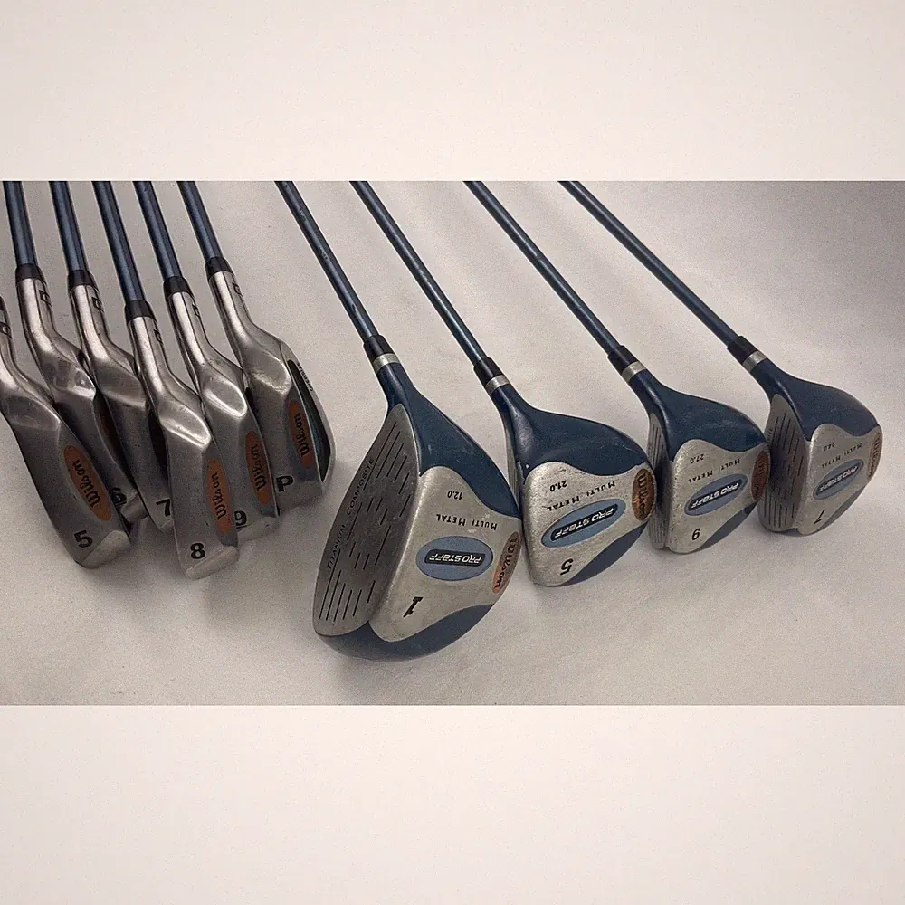 Wilson Pro Staff Multi Metal Oversize Golf Club Set Womens RH Graphite 10pc
