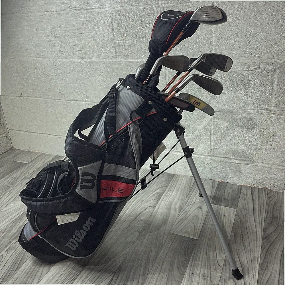 WILSON PROFILE JGI JUNIOR COMPLETE GOLF BAG CLUB SET AGES 8-11 YEARS W/ TEES