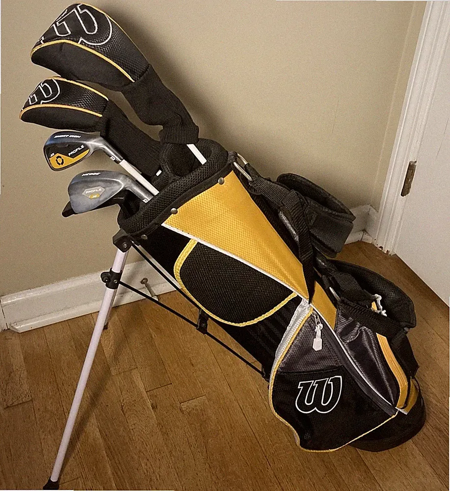 Wilson Profile JGI Junior Youth Ages 8-11 Golf Club Set 5pc Medium Yellow RH Bag