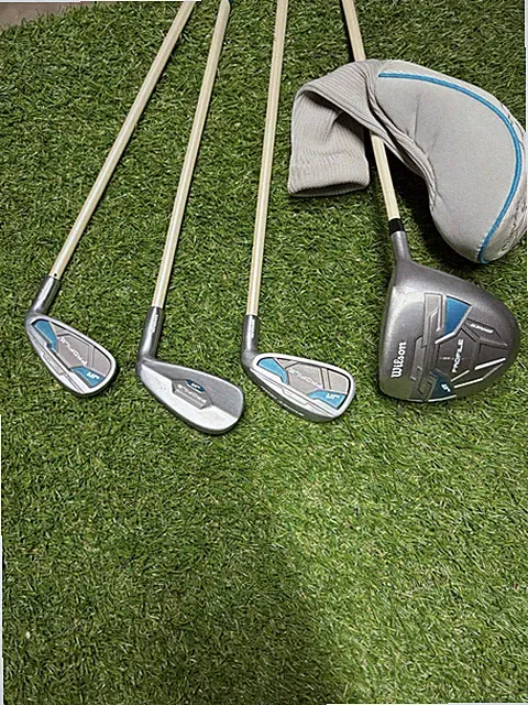 Wilson Profile Jr Junior Girls, driver , Long Iron, Short Iron, Wedge Clubs RH