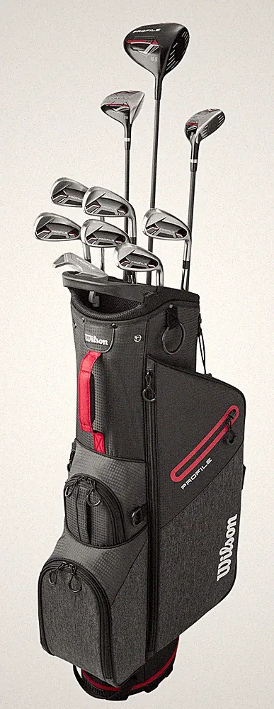Wilson Profile Red Long with Stand Bag Complete Set Club Set Graphite New