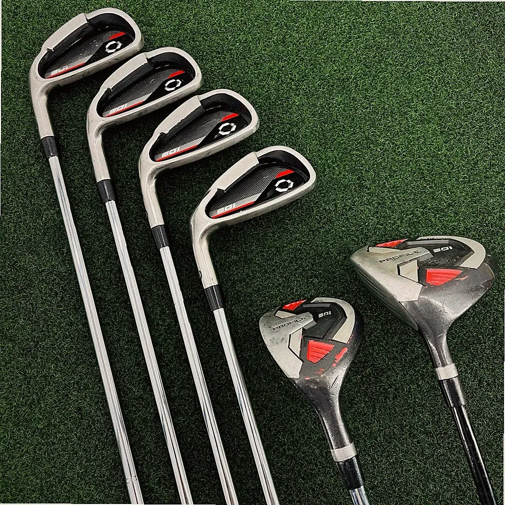 Wilson Profile SGI Irons 6-9 Driver 5 Hybrid Left Handed LH Steel Graphite Shaft