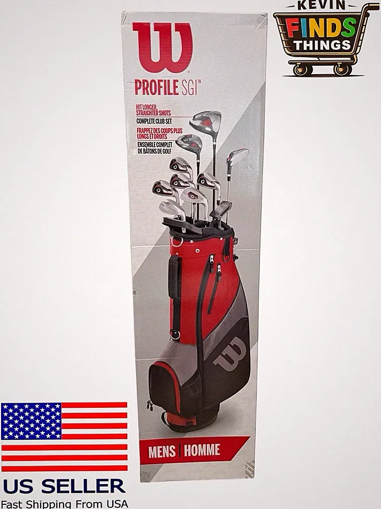 Wilson Profile SGI Mens Right Hand Tall Complete Golf Set NEW - WGGC67100