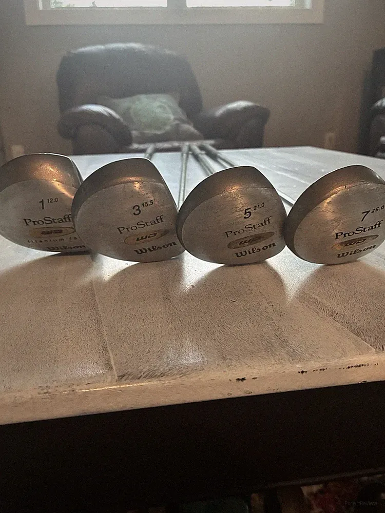 Wilson ProStaff Driver 3 5 7 Woods Titanium Progressive Flex Silver