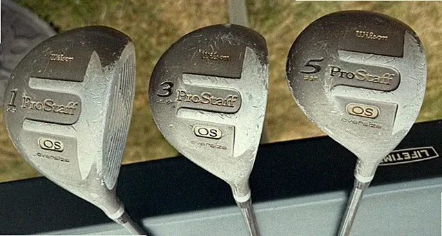 Wilson ProStaff OS Oversize Wood Set - 1, 3, 5 - Reg Flex Graphite - Lamkin Grip