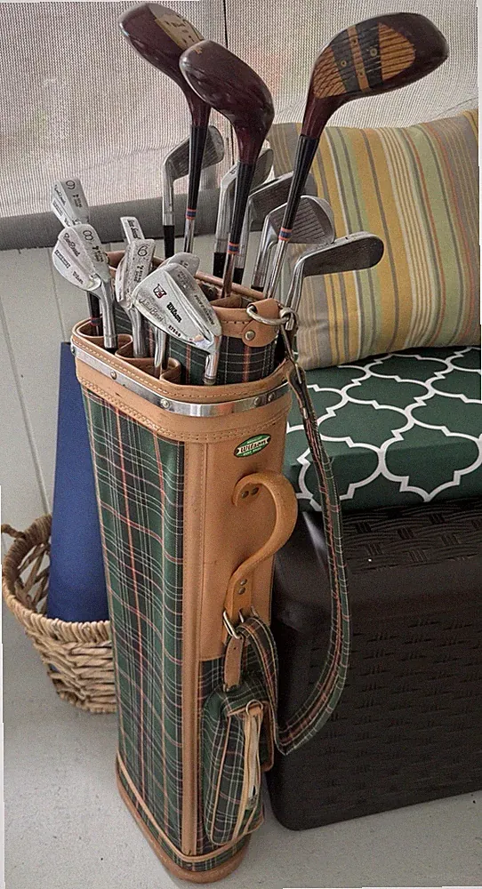 Wilson Sam Snead & Julius Boris Clubs With Golf Bag R.H. Set vintage