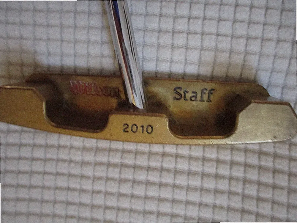 WILSON STAFF 2010 BRASS MILLED CENTER-SHAFTED PUTTER RIGHT HAND ~35"