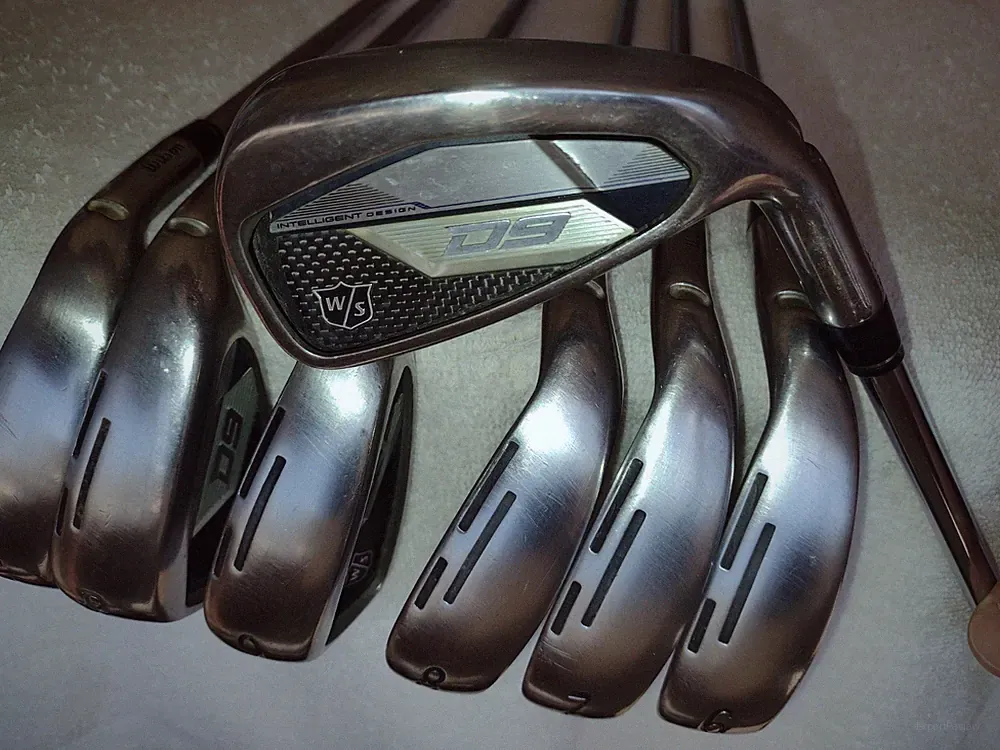 WILSON STAFF D9 IRONS 5-PW & G KBS MAX ULTRALITE REGULAR NEW GRIPS
