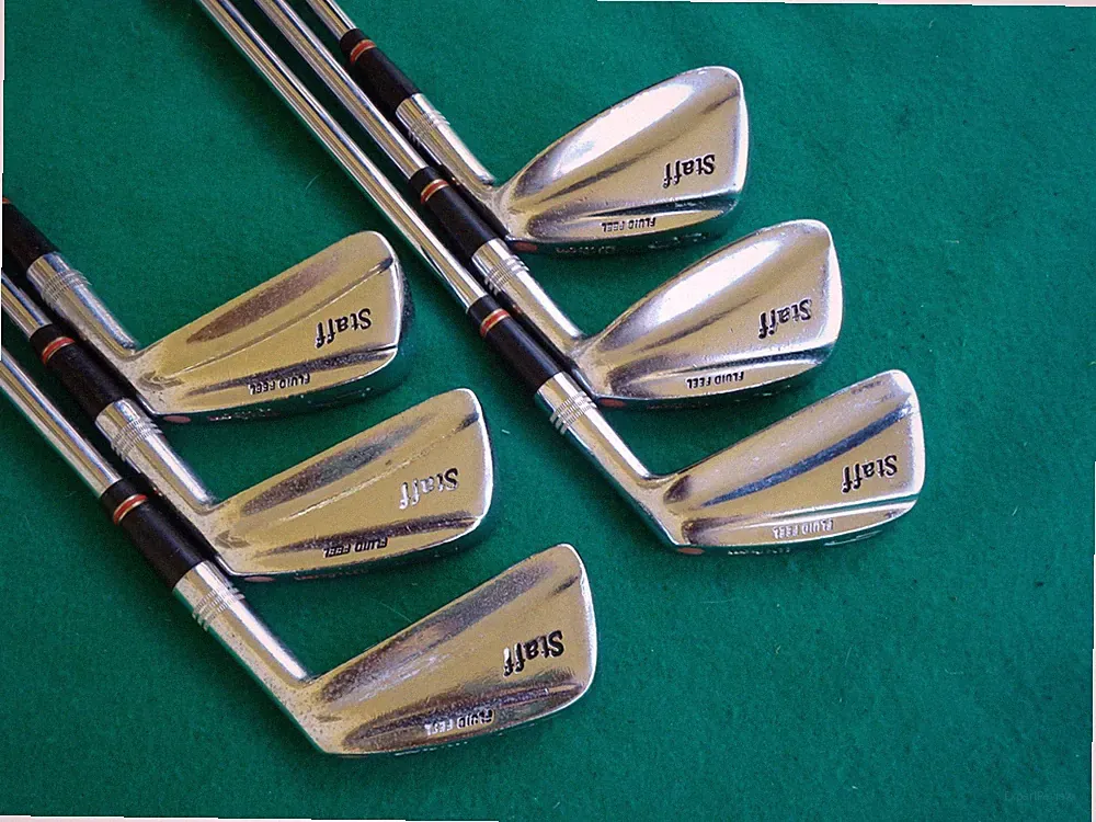Wilson Staff Fluid Feel Golf Club Iron Set 3 4 5 6 8 9 Stiff Steel Needs Grips