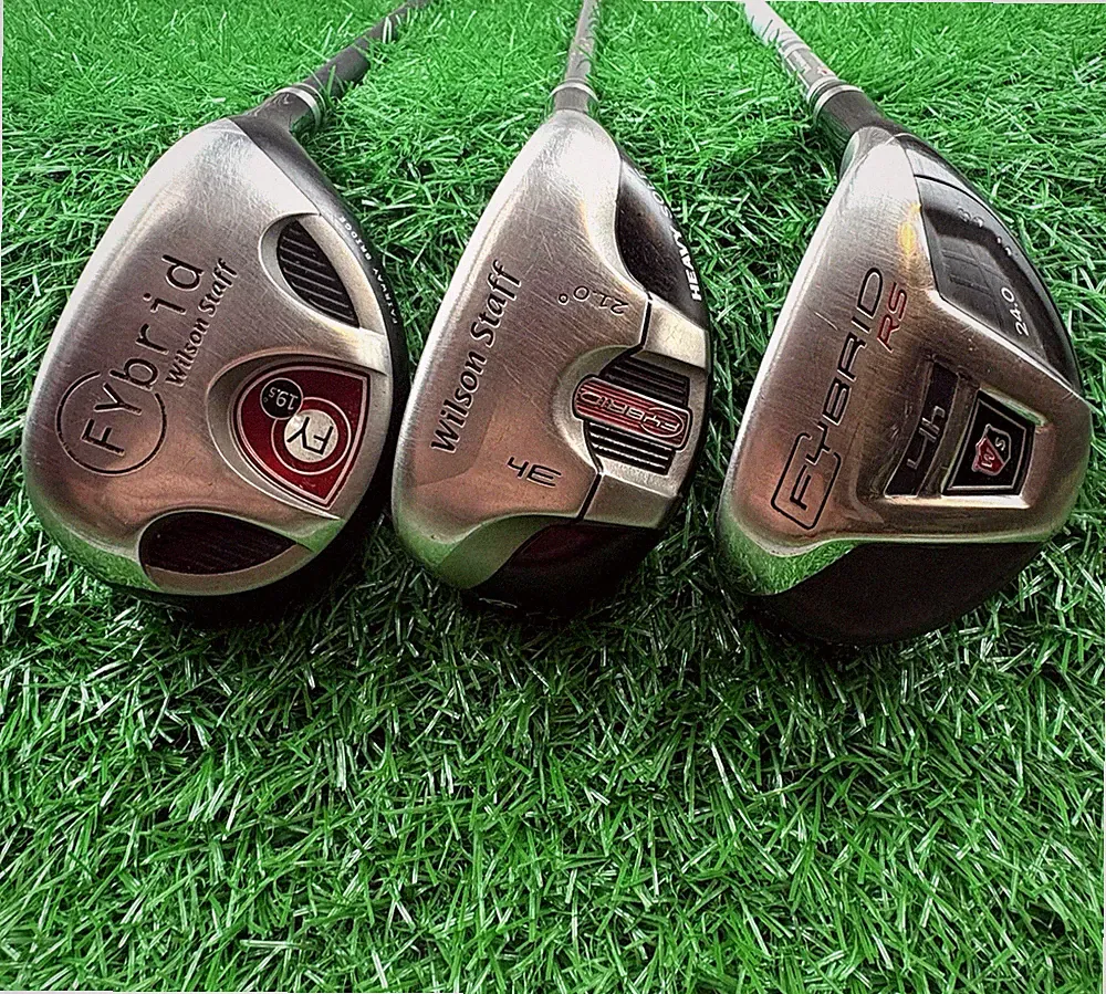 Wilson Staff Fybrid Hybrids -Right Hand Graphite Shafts, 19.5°-21°-24° - 3 CLUBS