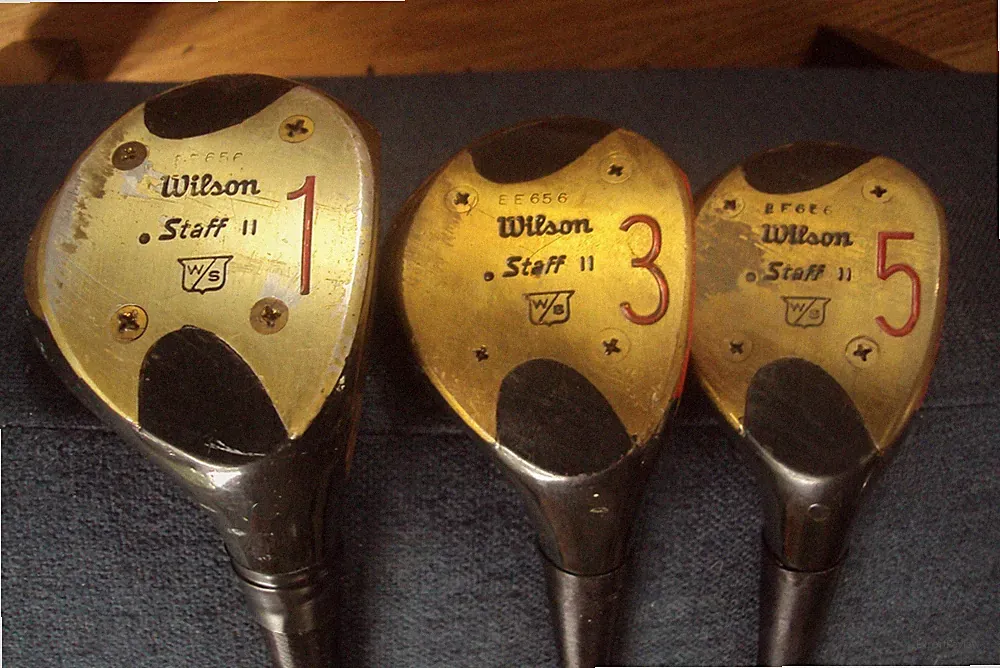 Wilson Staff II Driver 3/5 woods True Temper Lite regular steel jumbo grips