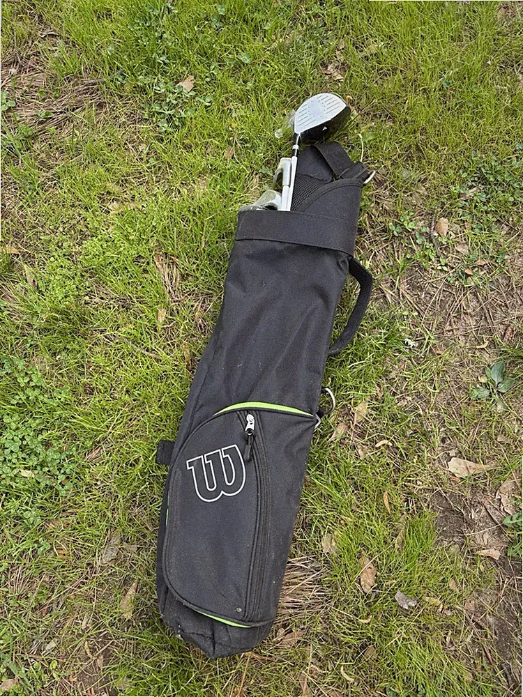 Wilson Ultra Golf Club Set 3 Clubs Iron Putter Black Green Silver Carry Bag