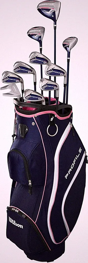 Wilson Women's Profile Complete Golf Set with Cart Bag - Right Hand, Ladies