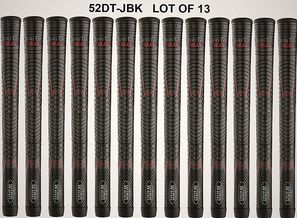 Winn DRI-TAC 2.0 STANDARD Jet Black Golf Grip - 52DT-JBK
