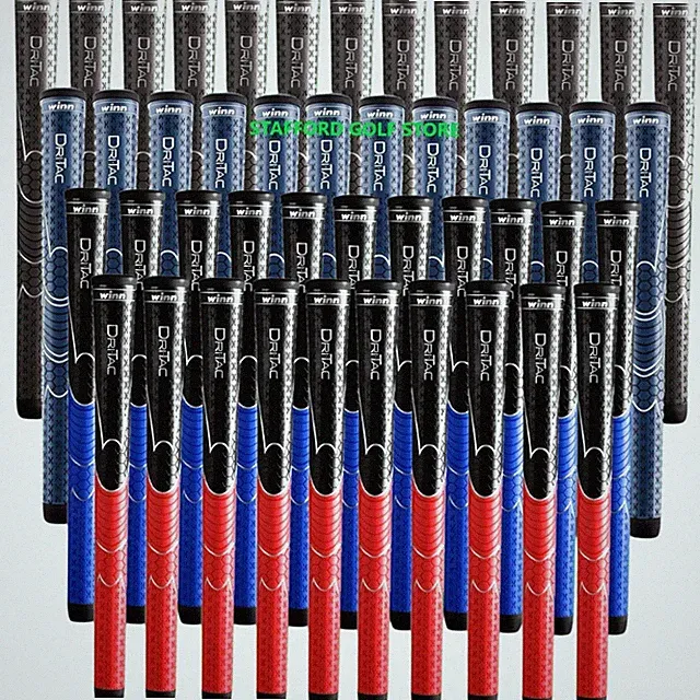 Winn Dri-Tac Golf Club Grip Bundle Set Soft Non-Slip WinnDry Polymer All Weather