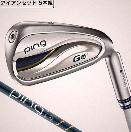 Women PING G LE 3 ironSet RH 7-9+PwSw 5pic ULT250 J graphite shaft Flex ladies