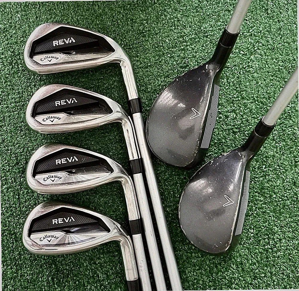 Women's Callaway REVA Combo Iron Set 5-6Hy+7-PW, Ladies-Flex, Right Hand + 1"