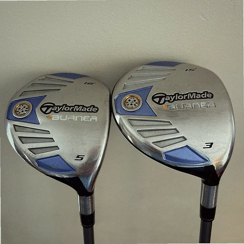 Women’s Taylormade Burner Woods Set 3w, 5w RH Graphite Ladies Flex - Needs Grips