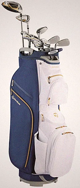 Women TaylorMade Kalea Gold Cart Blue/White Complete Set Club Set Graphite New
