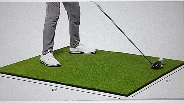 WOW Commercial 39x49 Golf Practice Turf 1cm Foam Matt With Net 10 Balls 2Tee Set