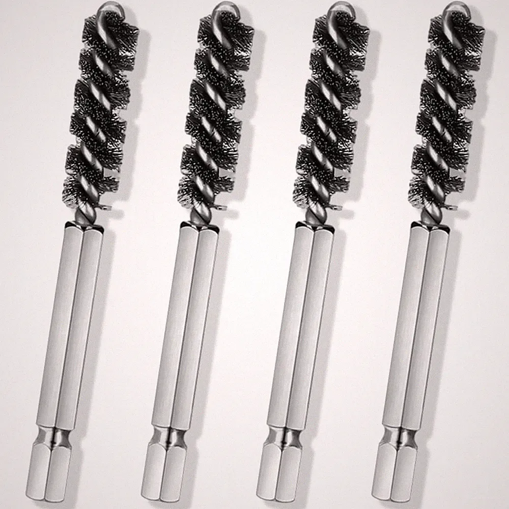 Wvapzwr 4Pcs Golf Clubs Head Hosel Brush, Wire Bore Stainless Sliver