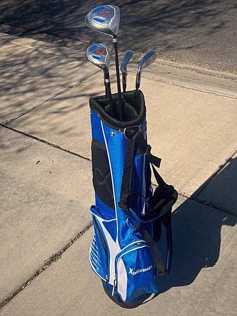 X Drivemax Beginners Golf set w/Bag Blue/White New