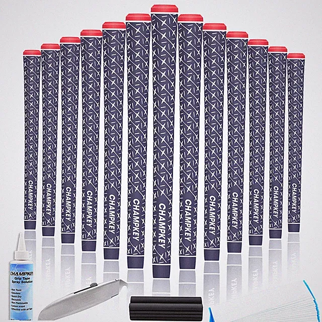 X Rubber Golf Grips Set of 13 (5 Oz Solvent,Hook Blade,15 Tapes & Vise Clamp)...