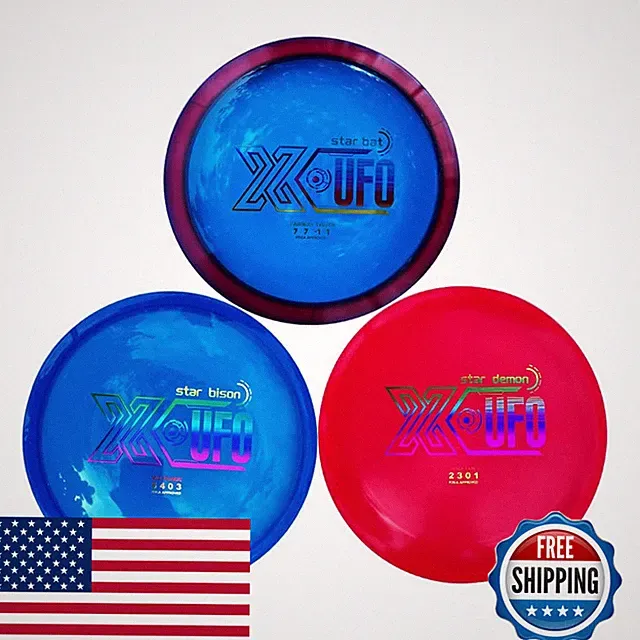 X-Ufo Disc Golf Starter Set - 3 Piece Professional Disc Golf Set For Beginners
