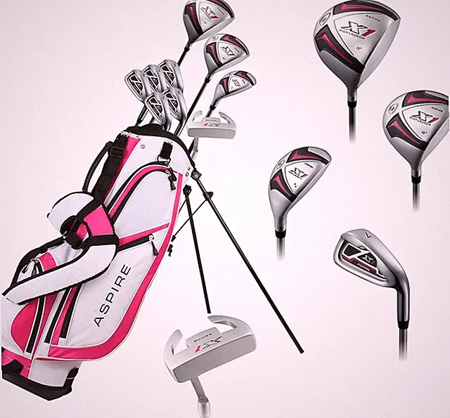 X1 Women's Right-Handed Golf Club Set with Stand Bag & 3 HCs - Regular & Petite