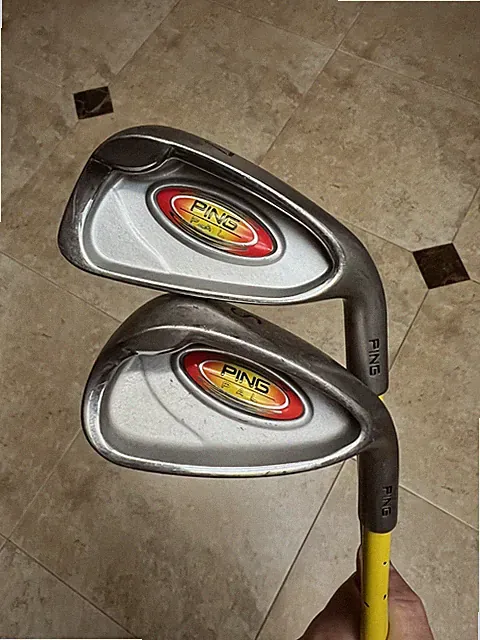 X2 Ping Pal Kids Youth Jr Sand Wedge & 7 Iron Right Handed Ping Grip Set of 2