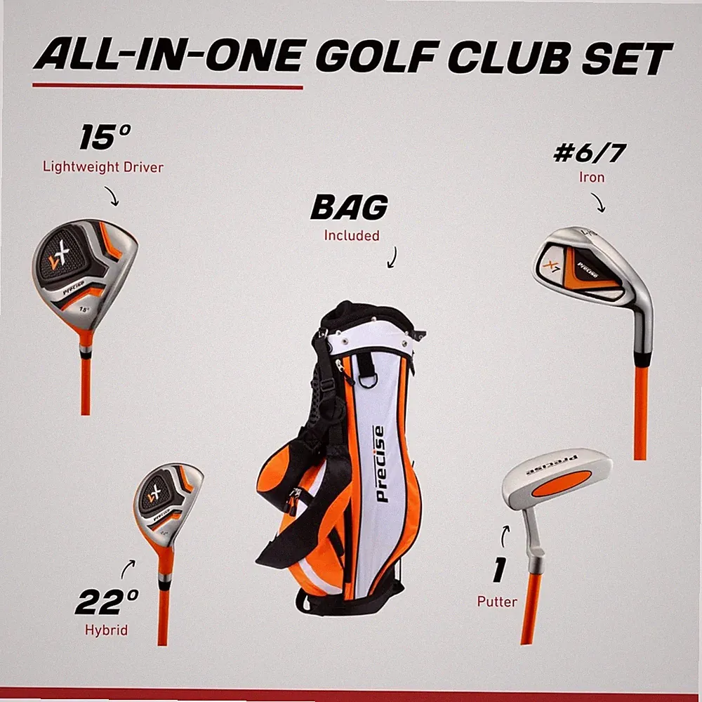 X7 Kids Golf Clubs Set Junior
