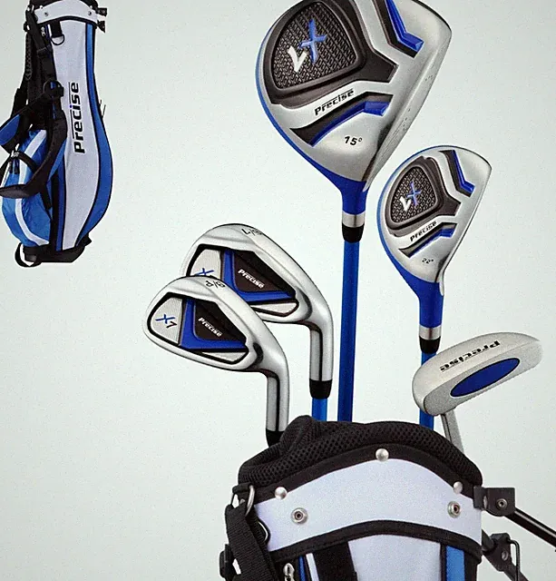 X7 Kids Golf Clubs Set,with Lightweight Graphite Shafts, Hybrid, Putter & Bag
