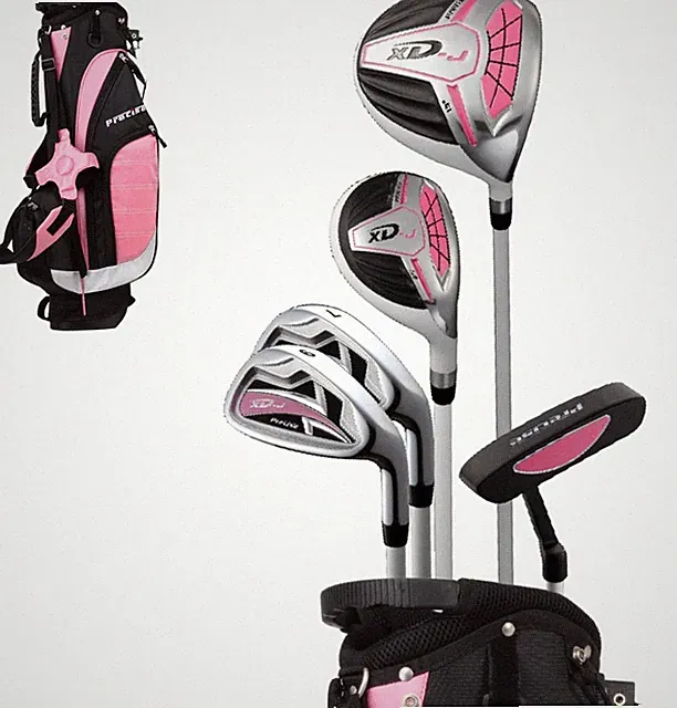 XD-J Kids Golf Club Set - Lightweight Graphite Junior Clubs with Stand Bag