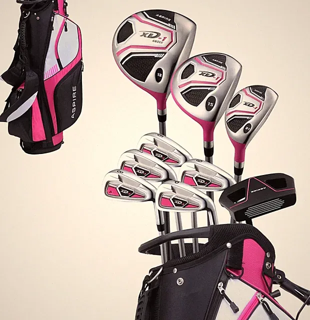 XD1 Women's Golf Club Set - Driver, Irons, Putter, Stand Bag, Pink, Right Handed