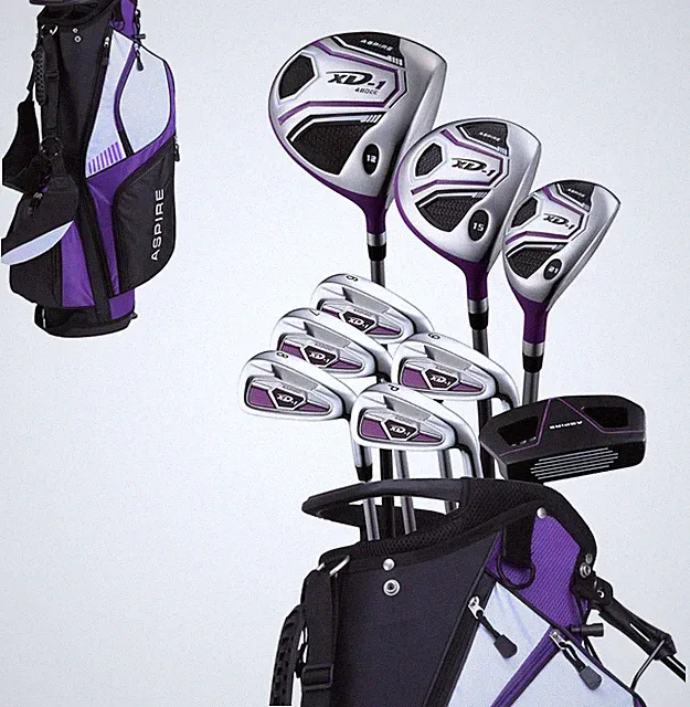 XD1 Womens Golf Clubs Full Set, Includes Driver, Fairway, Hybrid, 6-PW Irons, Pu