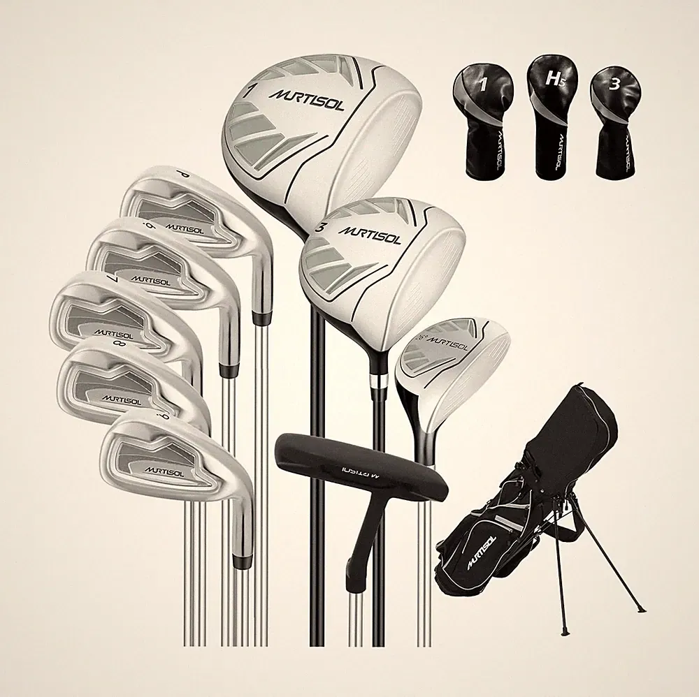 XDriveMax 10 Pieces Complete Mens Womens Golf Clubs Set Right Hand for Men Wo...
