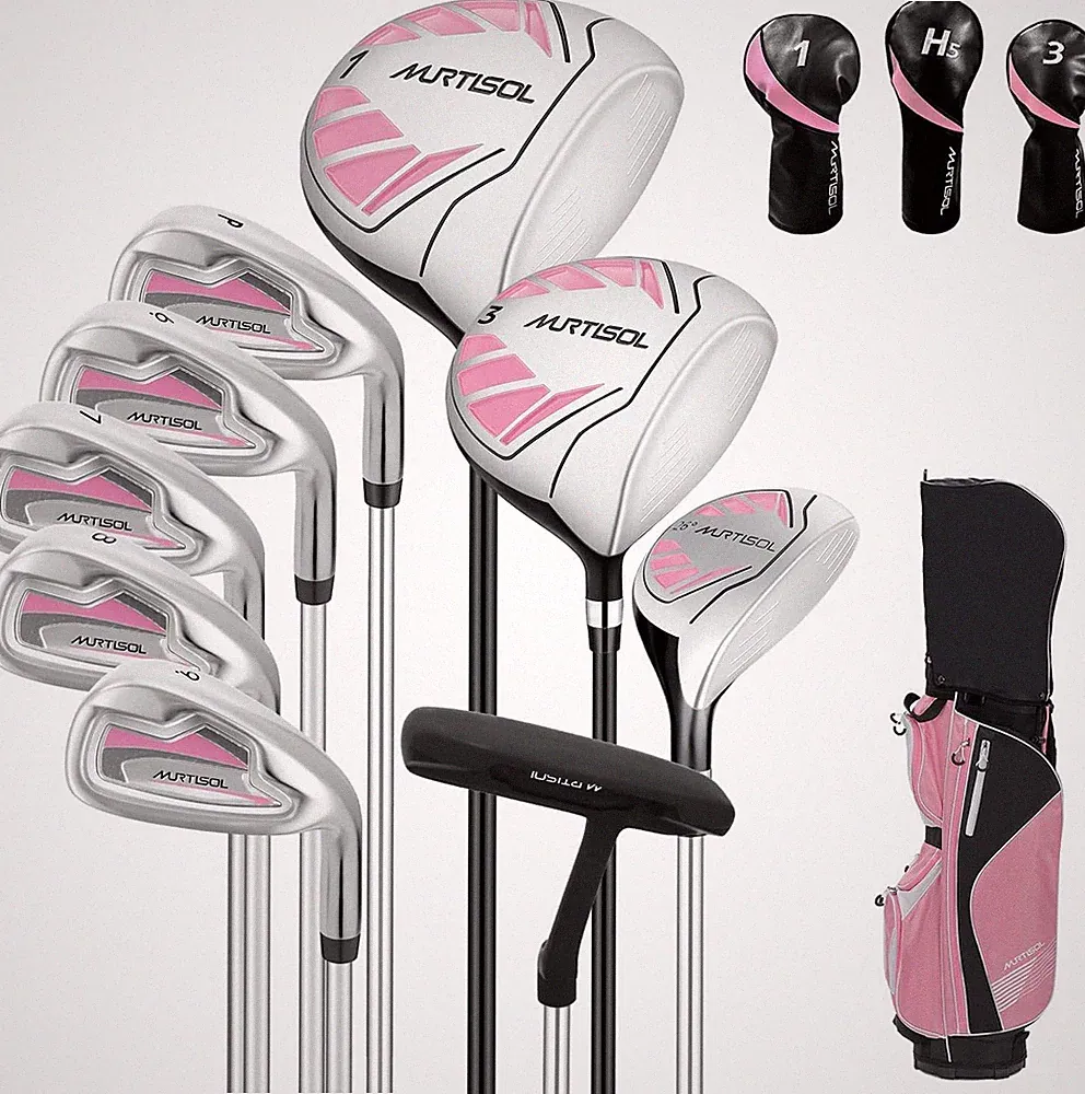 Xdrivemax 10 Pieces Complete Mens Womens Golf Clubs Set Right Hand for Men Women