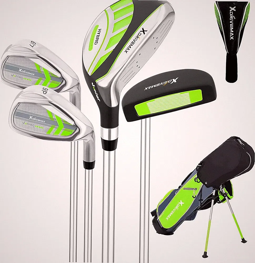 XDriveMax 5/6 Pieces Golf Club Set,Golf Club Set Ages Includes Stand Bag, 1# Dri