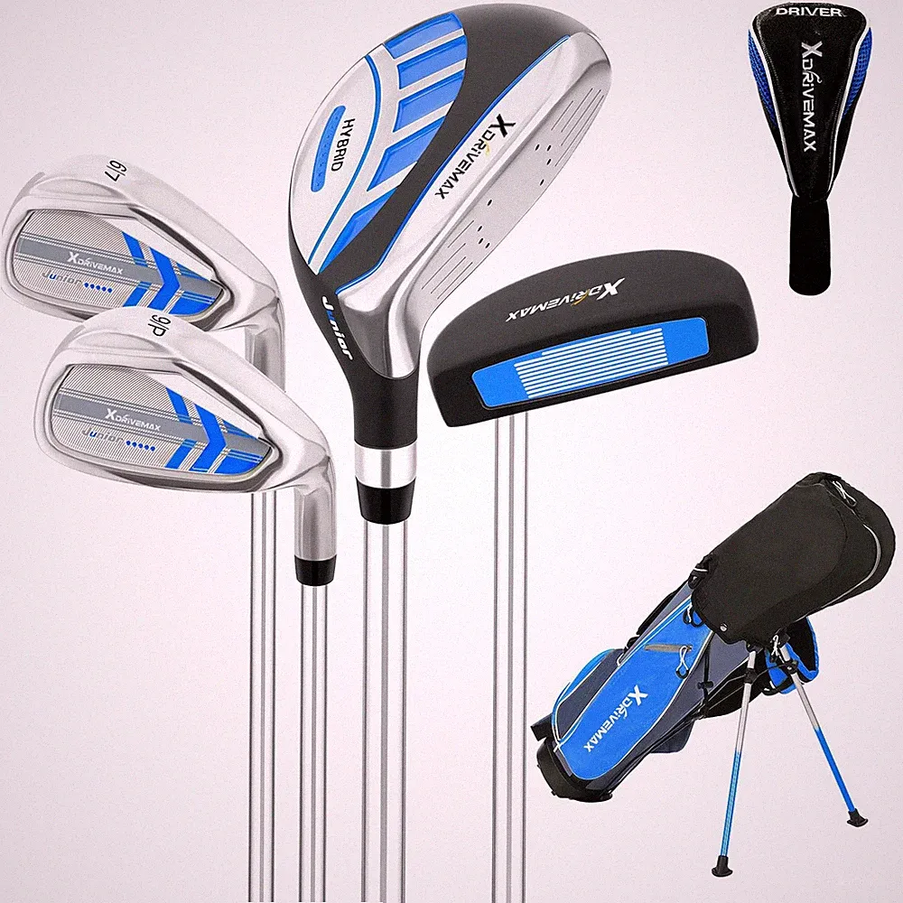 XDriveMax 5 Pieces Kids Golf Club Set, Junior Golf Club Set Ages 5-8 Includes