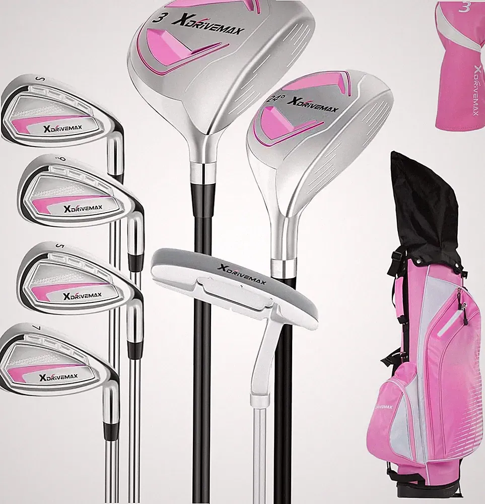 Xdrivemax 8-Piece Right Hand Complete Golf Club Set for Men & Women: Wood